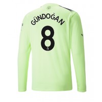 Fotbalové Dres Manchester City Ilkay Gundogan #8 Alternativní 2022-23 Dlouhý Rukáv